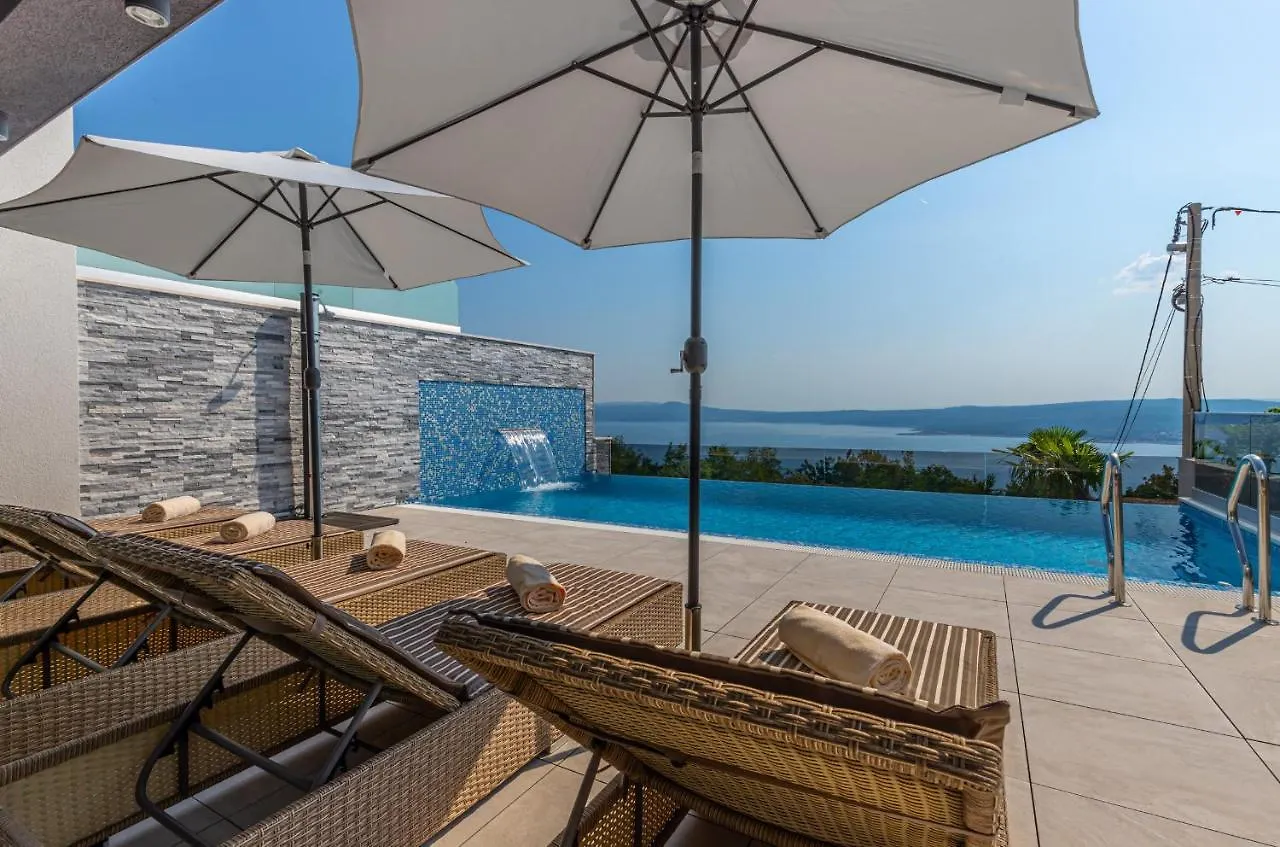 Luxury Villa Lorena With Heated Pool, Jacuzzi,Sauna And Seaview Crikvenica 0*,  Croatia